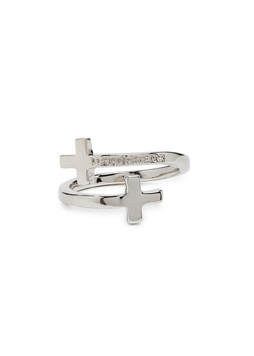 DSQUARED2 Double Cross Ring -...