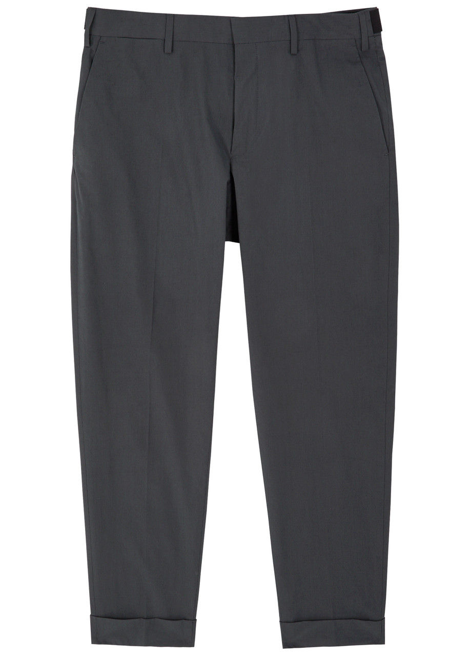 Dries Van Noten Navy Tapered Trousers