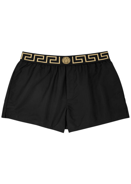 Versace Logo Nylon Swim...