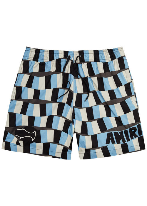 Amiri Printed Shell Swim...