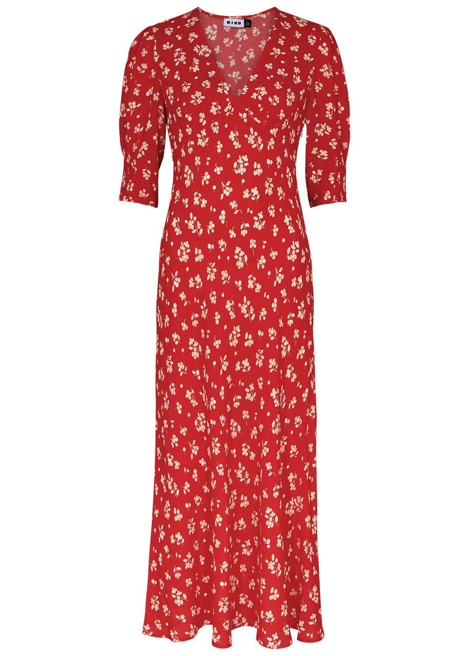 RIXO Tonya Tiger print Midi Dress Compare Cabot Circus