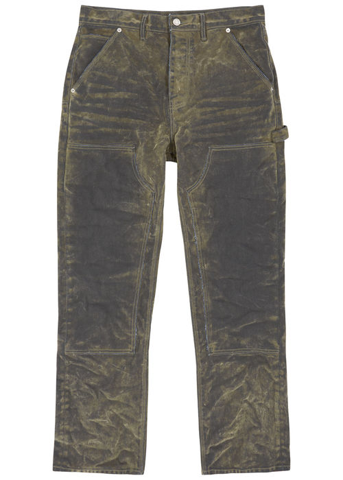 Purple Brand Carpenter Flocked Straight-leg Jeans - Green - 32 (W32 / M), £385.00