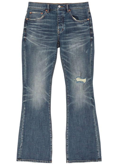 Purple Brand Distressed Flared Jeans - Indigo - 30 (W30 / S