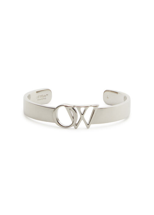 Off-white Logo Cuff - Silver