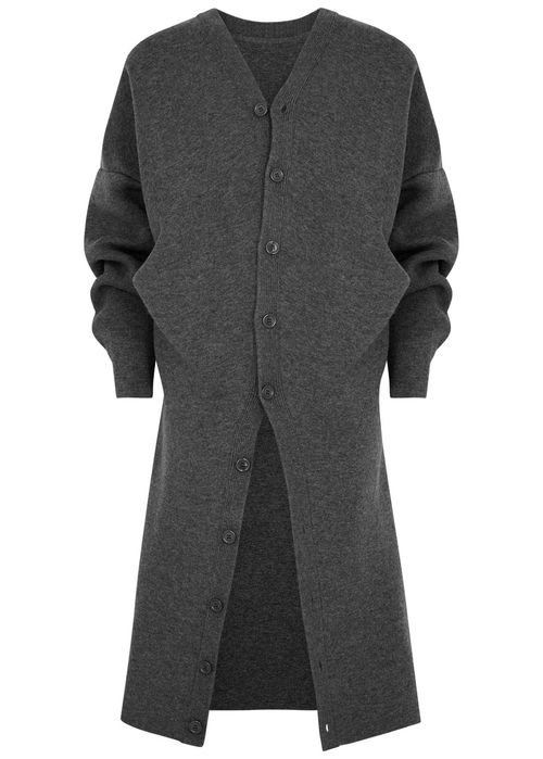 Loewe Draped Wool-blend Coat...