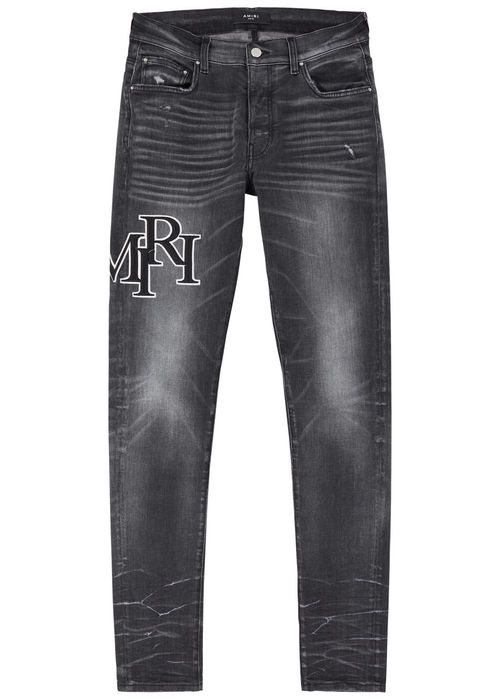 Amiri Logo-embroidered Skinny...