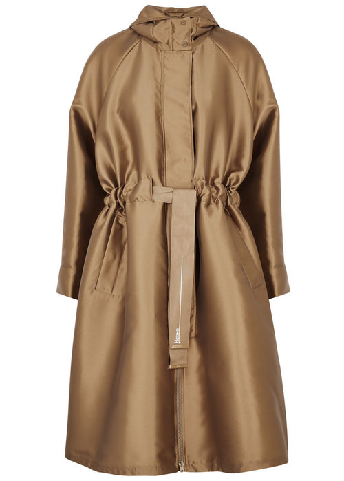 Herno Oversized Hooded Satin...