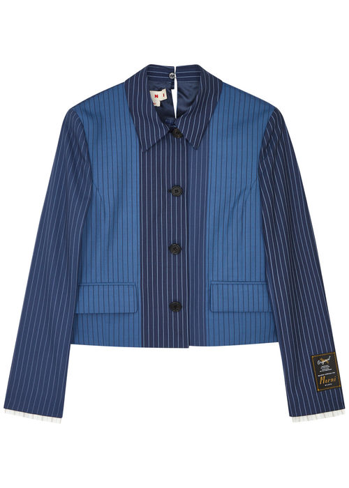 Marni Striped Wool Jacket -...