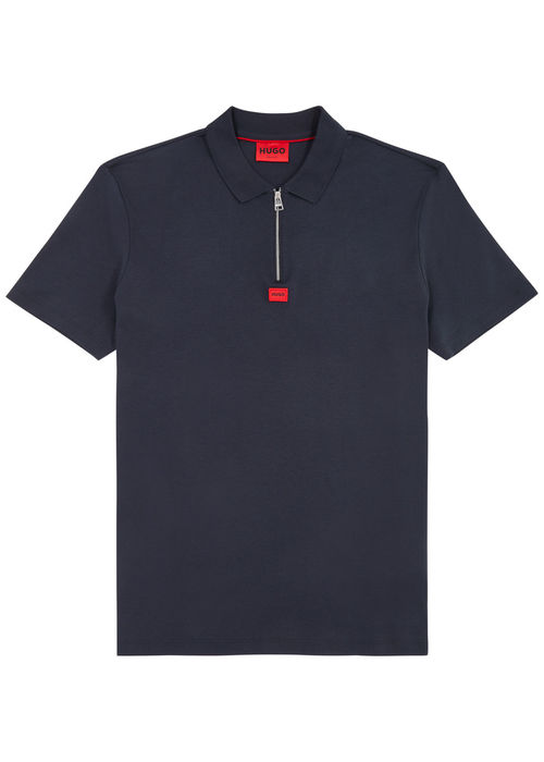 Hugo Logo Cotton Polo Shirt -...