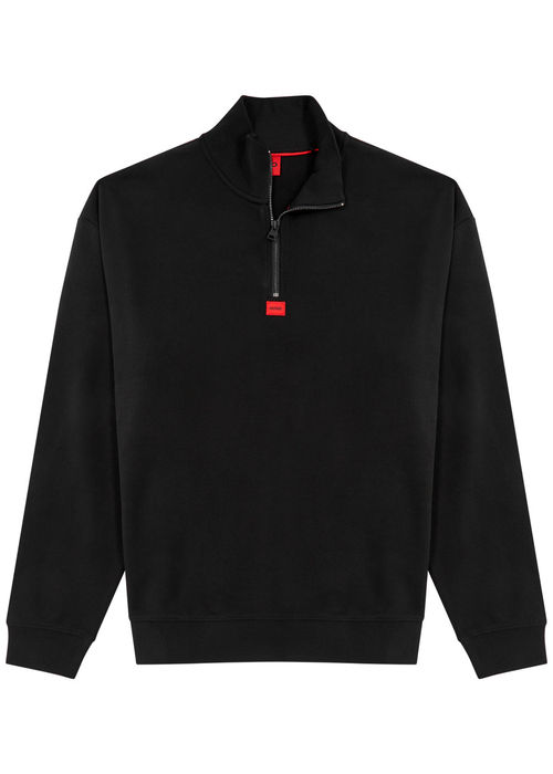 Hugo Half-zip Logo Cotton...