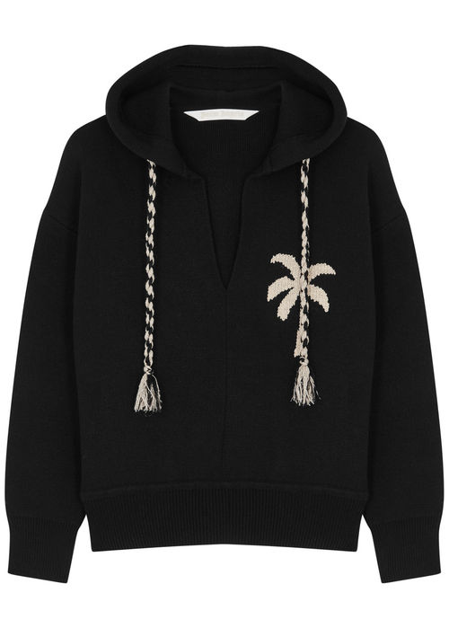 Palm Angels Hooded Knitted...