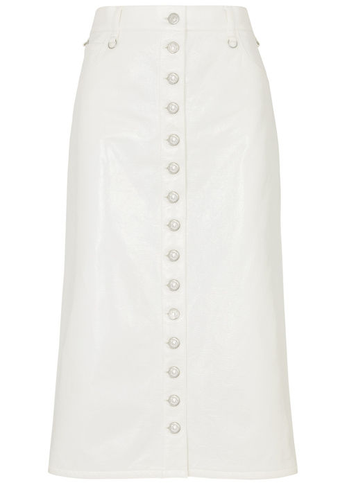 Courrèges Vinyl Midi Skirt -...