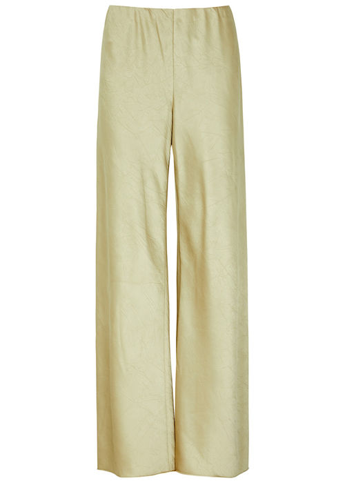 Vince Wide-leg Satin Trousers...