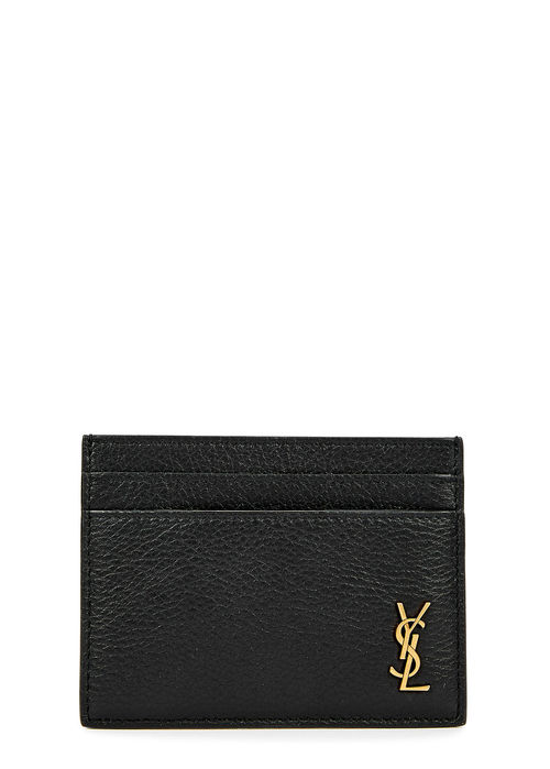 Saint Laurent Logo Leather...