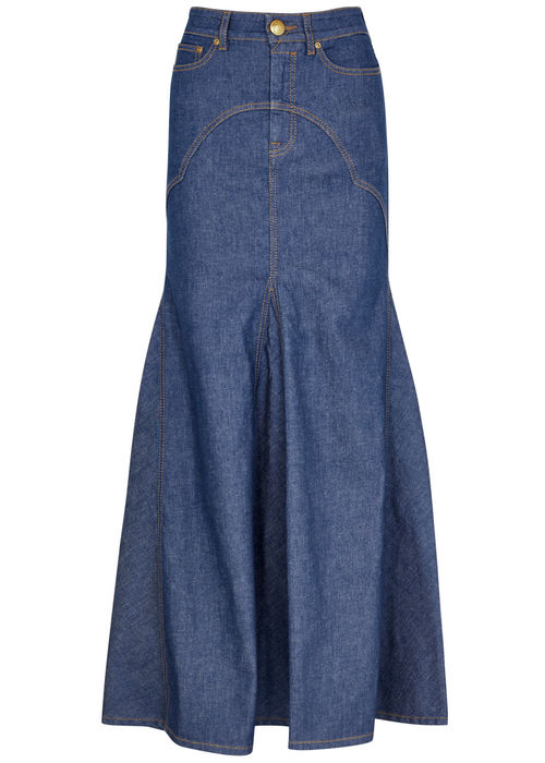 Zimmermann Stretch-denim Maxi...