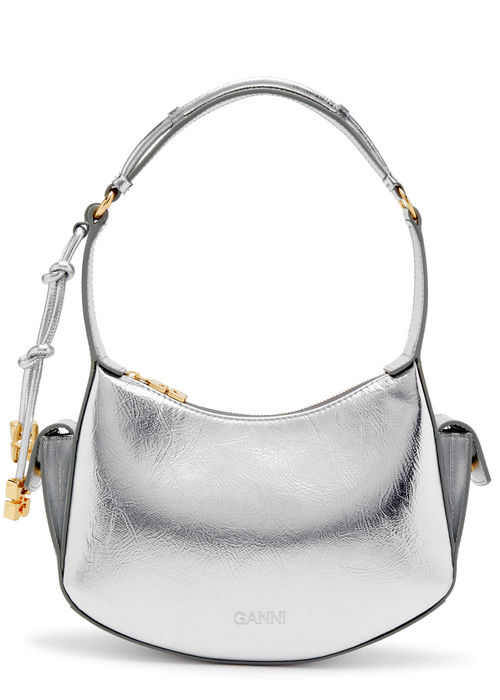 Ganni Metallic Leather...