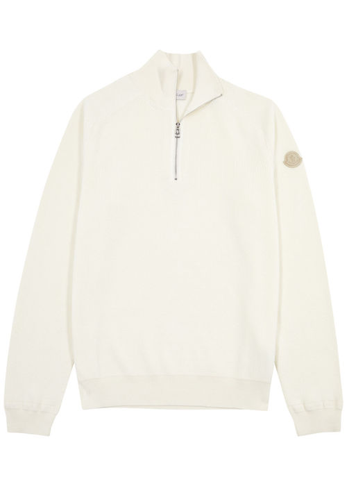 Moncler Half-zip Cotton-blend...