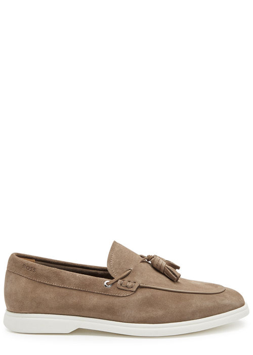 Boss Sienne Suede Loafers -...