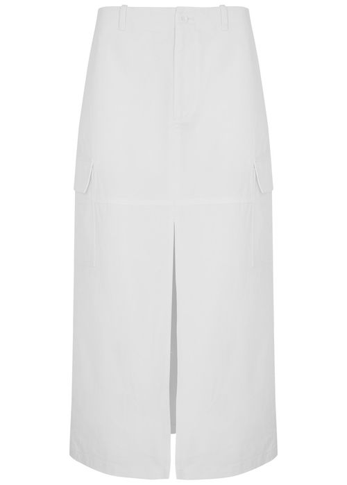 Aexae Cotton Cargo Midi Skirt...