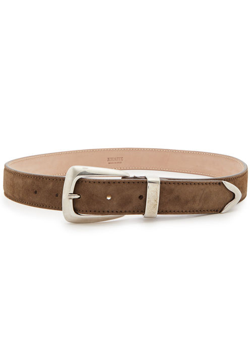 Khaite Benny Suede Belt -...