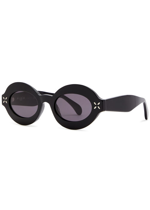 Alaïa Petal Oval-frame...