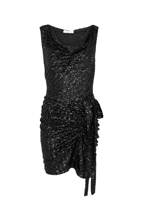 Rabanne Ruched Sequin Mini...