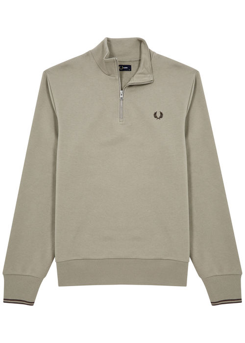 Fred Perry Logo Half-zip...