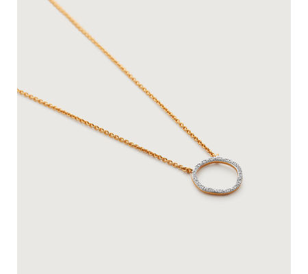Riva circle diamond necklace online