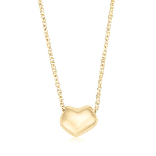 Gold Nura Heart Necklace