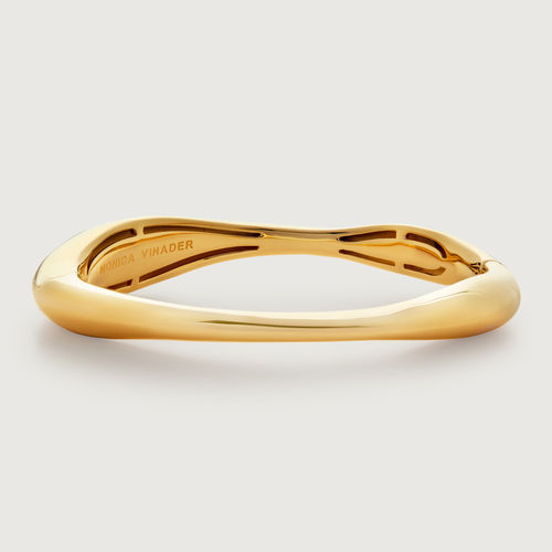 Gold Nura Reef Wide Bangle