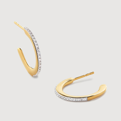 Gold Fiji Skinny Hoop Diamond...