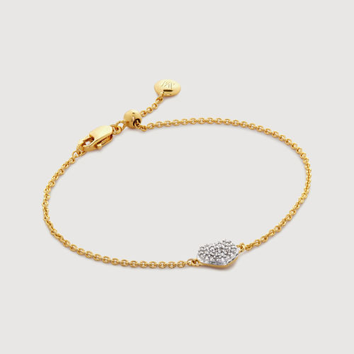 Gold Nura Mini Heart Bracelet...