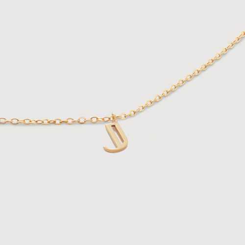 Gold Small Initial J Necklace...