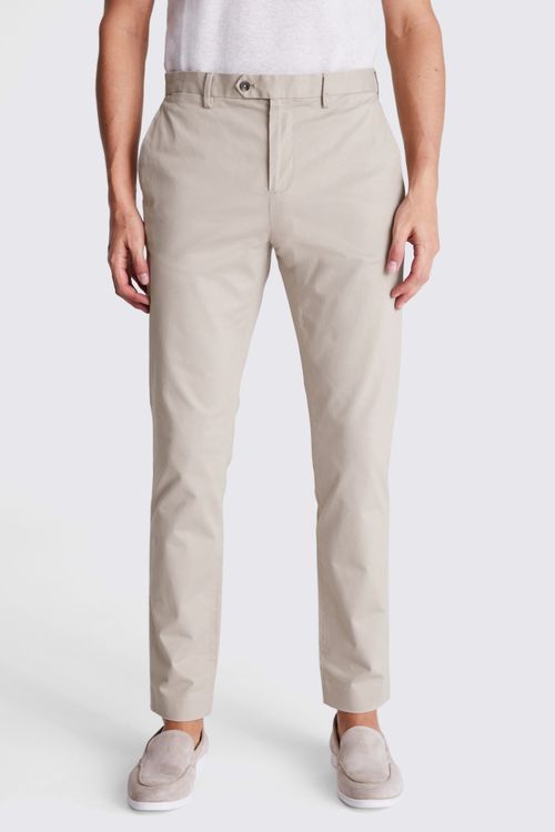 Slim Fit Stone Stretch Chinos