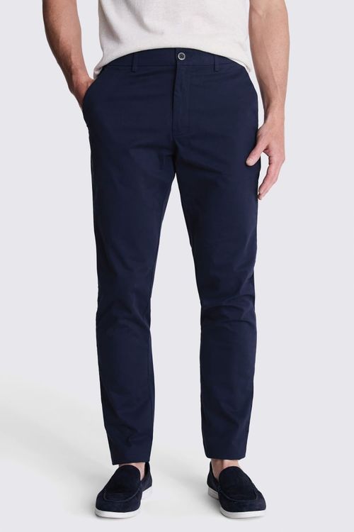 Tailored Fit Navy Stretch...