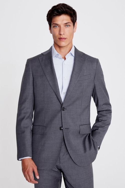 Tailored Fit Grey Twill Suit...