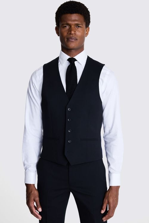Tailored Fit Black Twill Eco...