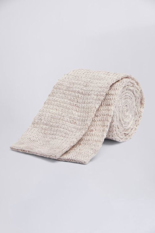 Latte Melange Knitted Linen...