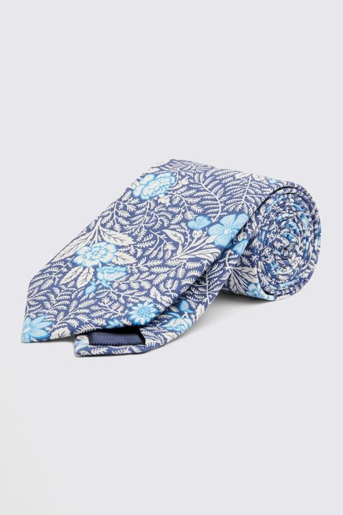 Blue Floral Tie Made with...