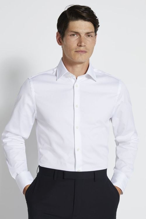 Tailored Fit White Piquet...