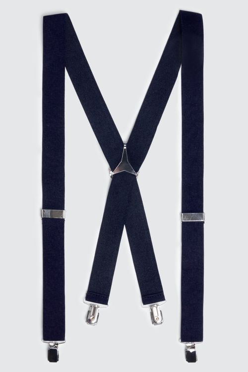 Navy Clip-On Braces