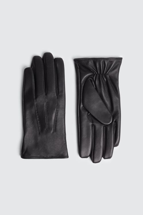 Black Leather Gloves