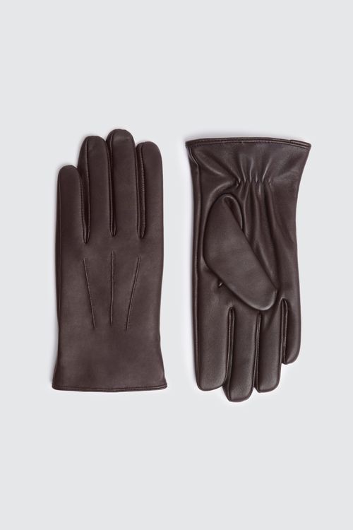 Chocolate Leather Gloves