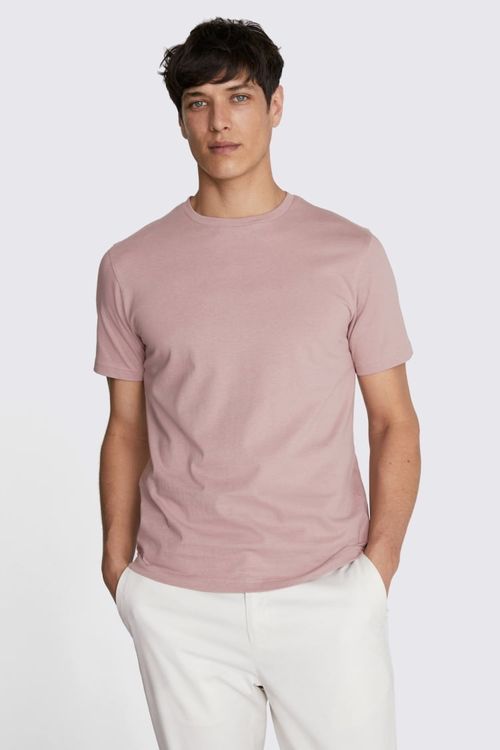 Dusty Pink Crew Neck T-Shirt