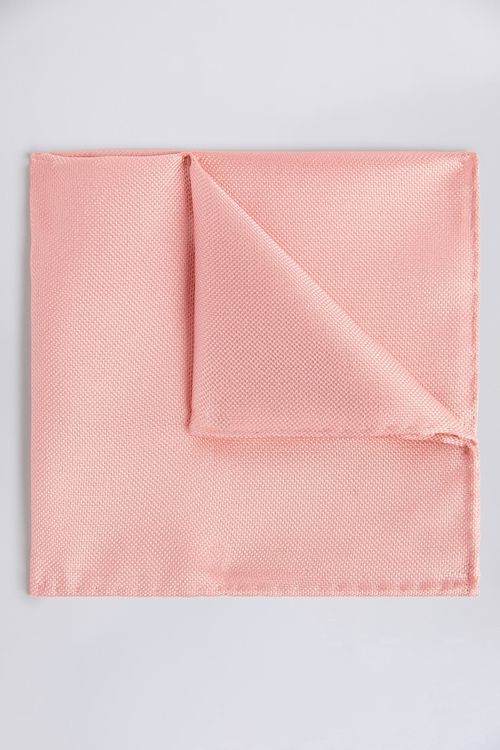 Pink Silk Oxford Pocket Square