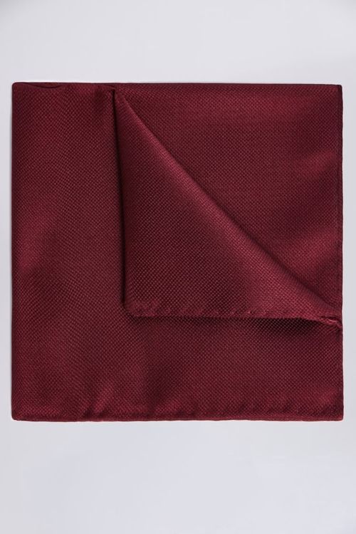 Burgundy Silk Oxford Pocket...