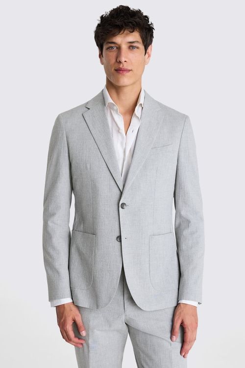 Slim Fit Light Grey Marl...