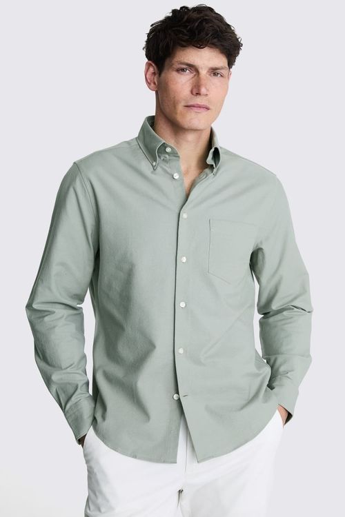 Sage Washed Oxford Shirt