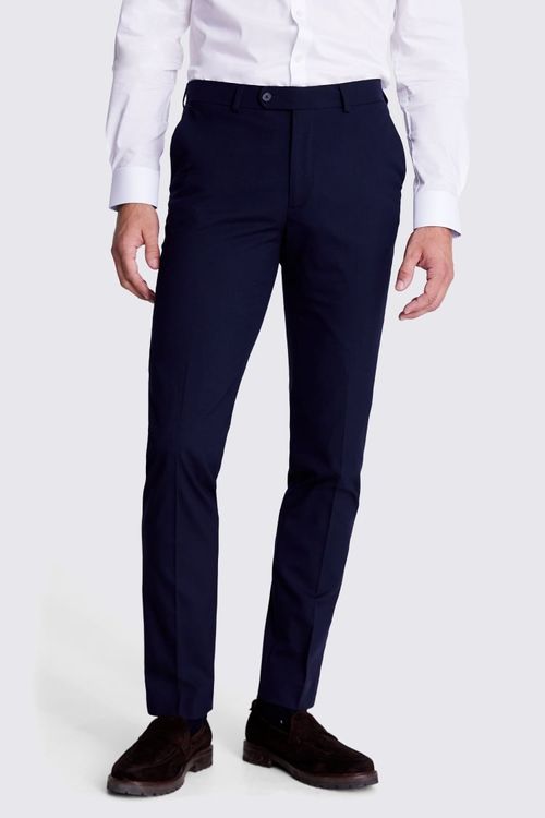 Tailored Fit Navy Trousers