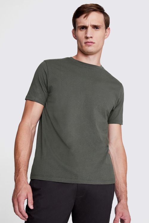 Khaki Crew-Neck T-Shirt